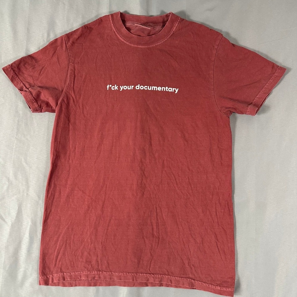 Barstool Sports Comfort Colors F*ck Your Documentary Graphic T-Shirt Red Small